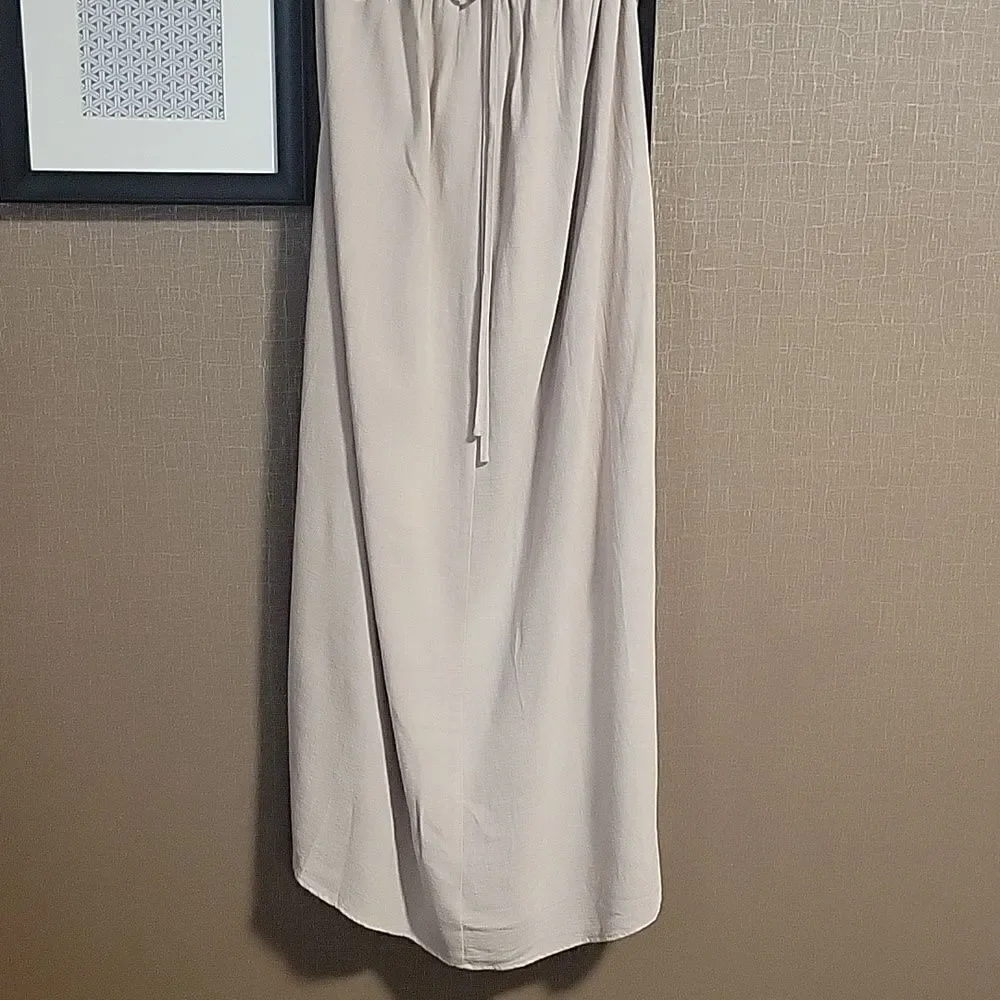 Bumpsuit Cut Out Linen Blend Dress - Picture 11 of 14